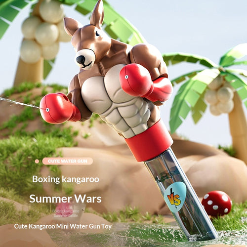 Boxing Kangaroo Water Gun - Funny Muscle Kangaroo Squirt Gun, Mini Animal Water Blaster for Kids, Summer Pool Beach Backyard Water Fight Toy for Toddlers Boys Girls
