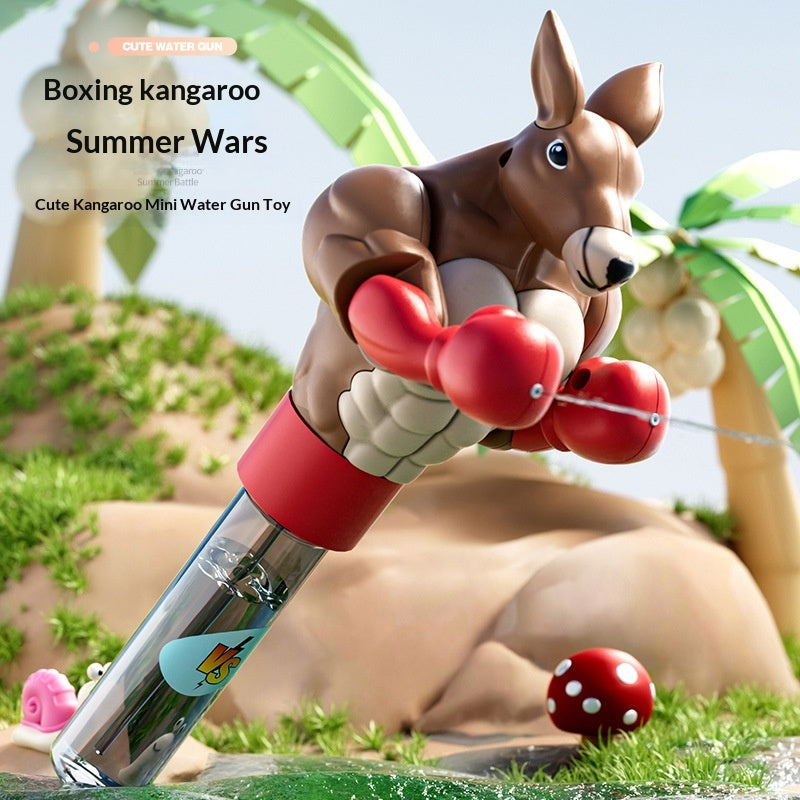 Boxing Kangaroo Water Gun - Funny Muscle Kangaroo Squirt Gun, Mini Animal Water Blaster for Kids, Summer Pool Beach Backyard Water Fight Toy for Toddlers Boys Girls
